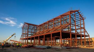 Steel structure church building featuring long-span portal frames, high roof clearance, and flexible interior layout, delivering fast construction, cost control, and durable performance for modern worship and community facilities.