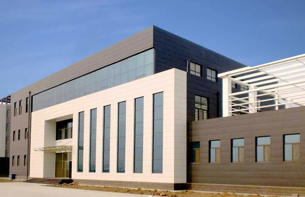 Company office building of a steel structure building supplier supporting design coordination, fabrication management, and export service for B2B projects.